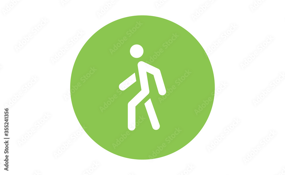 Person walking vector icon. Human figure walk sign. Person walking vector icon. Human figure walk sign.