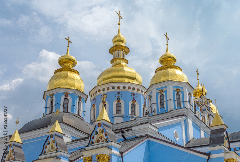 Domes of St. Michael's Golden-Domed Cathedral Domes of St. Michael's Golden-Domed Cathedral