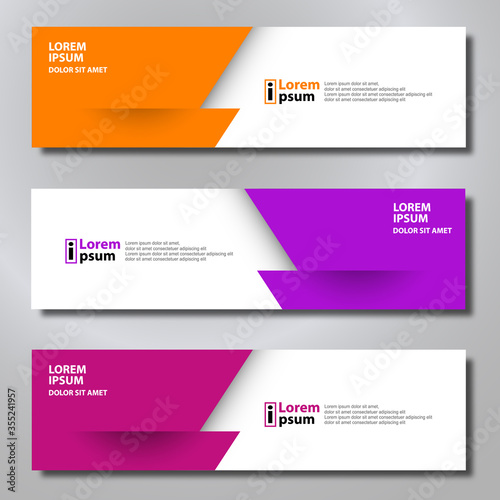 Banner background modern template, abstract design