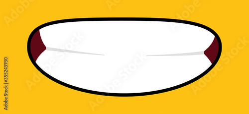 World smile day by happy, smiling everyday National big happiness Fun thoughts emoji face emotion smiley lip symbol Draw smiling lips, mouth with tongue Funny teeth Vector cartoon pattern. EPS 10