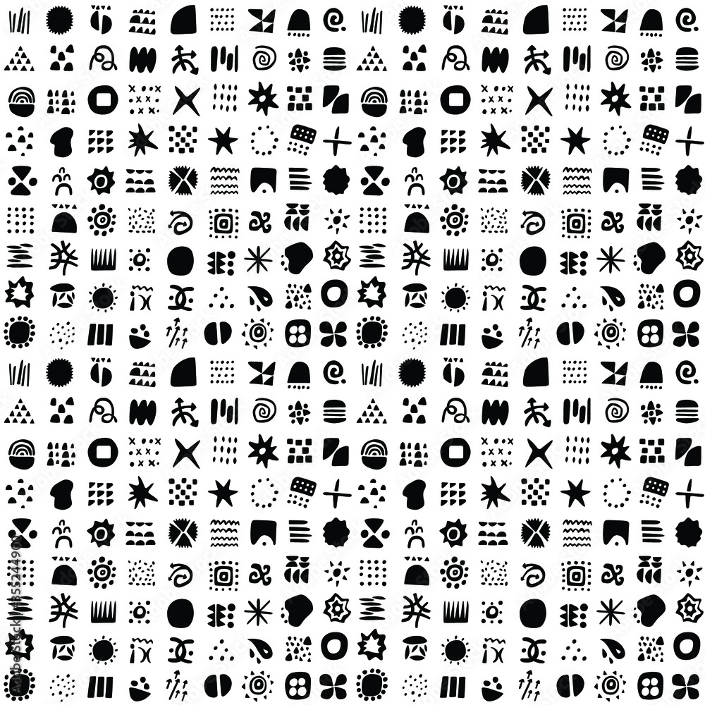 Obraz premium abstract signs - seamless graphic pattern , design element
