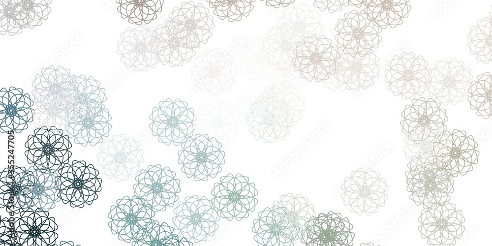 Light Gray vector natural layout with flowers. Light Gray vector natural layout with flowers.
