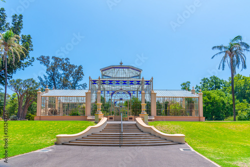 Palm house at botanic garden in adelaide, Australia