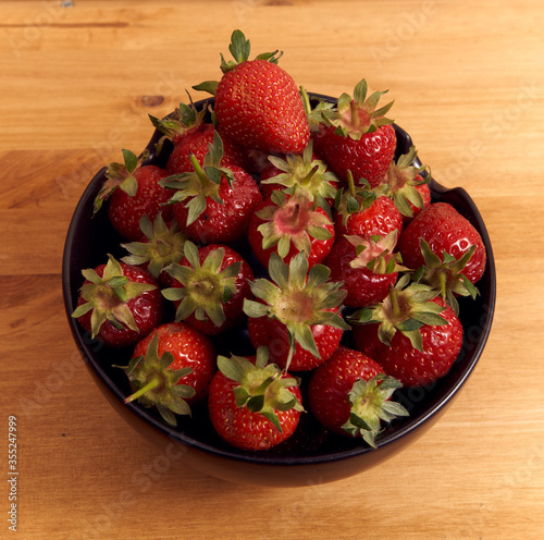 strawberries in a bowl