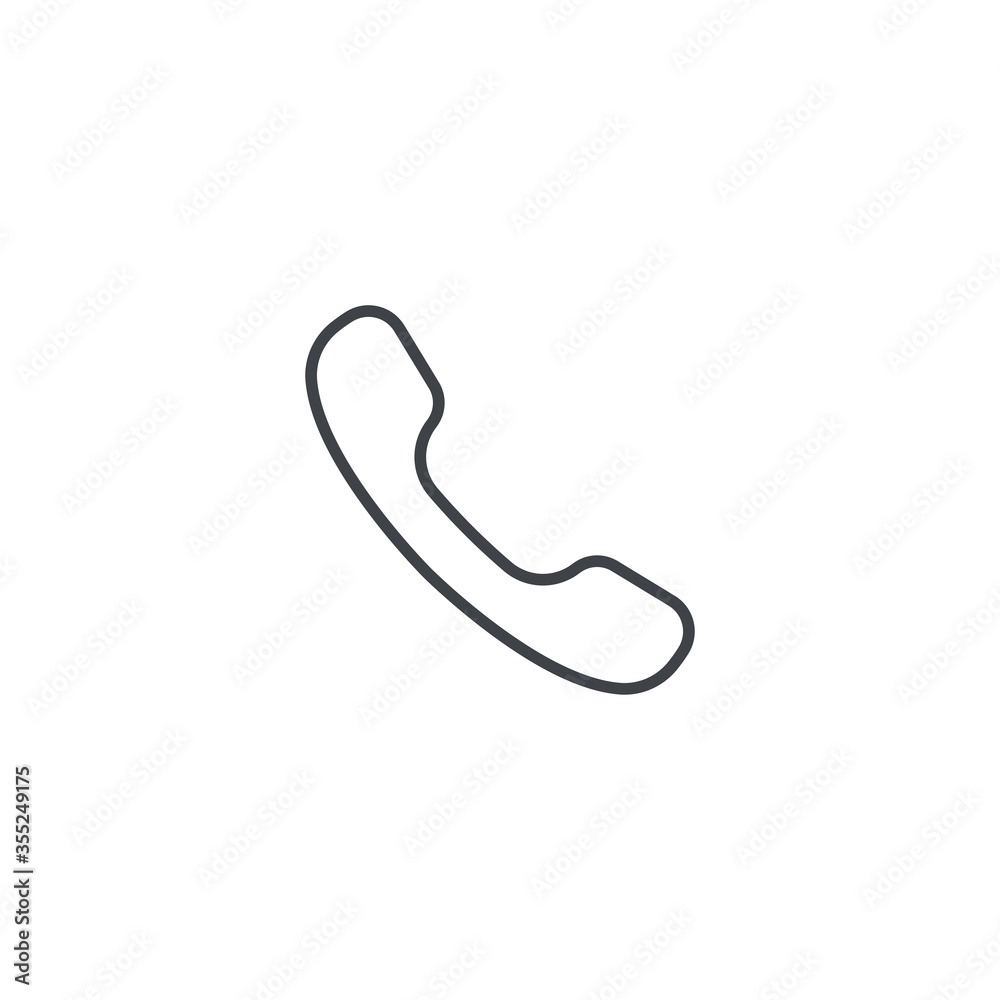 Phone icon isolated on white background. Telephone symbol modern, simple, vector, icon for website design, mobile app, ui. Vector Illustration Phone icon isolated on white background. Telephone symbol modern, simple, vector, icon for website design, mobile app, ui. Vector Illustration