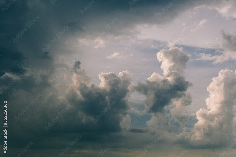 Background of dark clouds on a rainy day Background of dark clouds on a rainy day