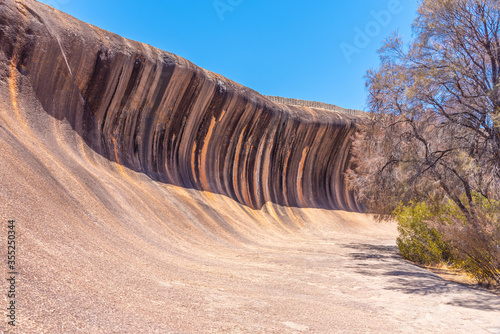 Wave rock near Hyden, Australia photo