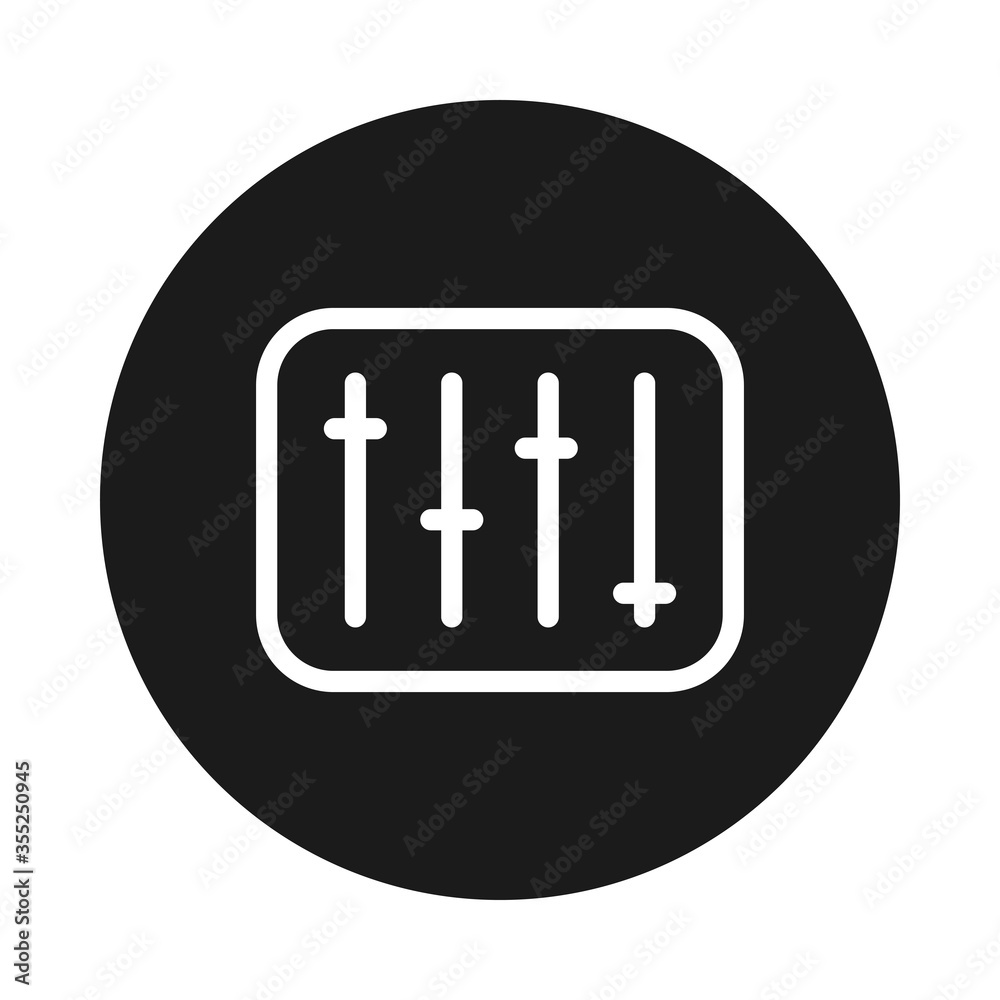user Interface concept, settings symbol icon, block style user Interface concept, settings symbol icon, block style