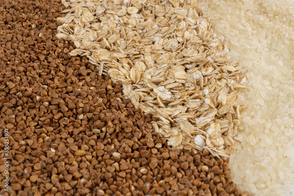 Cereals rice buckwheat and oatmeal Cereals rice buckwheat and oatmeal