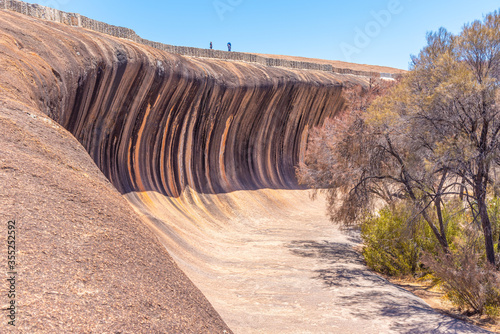 Wave rock near Hyden, Australia photo