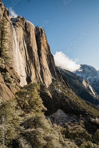 Backcountry wilderness landscapes of Yosemite National Park in the winter by Dalton Johnson Media