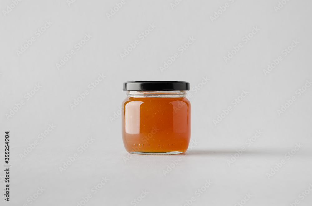 Apricot Jam Jar Mock-Up