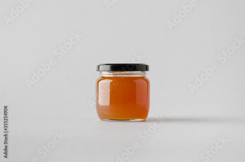 Apricot Jam Jar Mock-Up