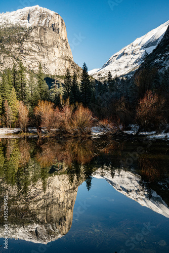 Backcountry wilderness landscapes of Yosemite National Park in the winter by Dalton Johnson Media