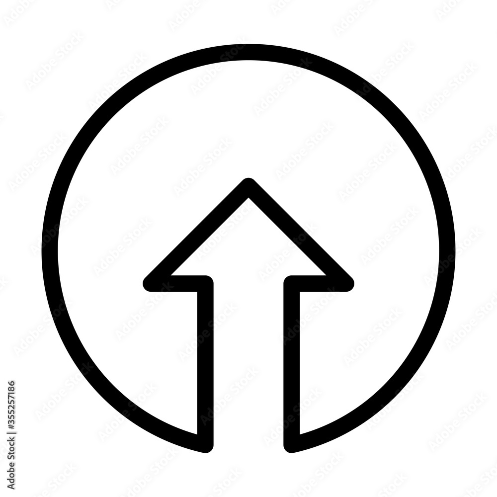 user interface symbol, upload arrow icon, line style user interface symbol, upload arrow icon, line style