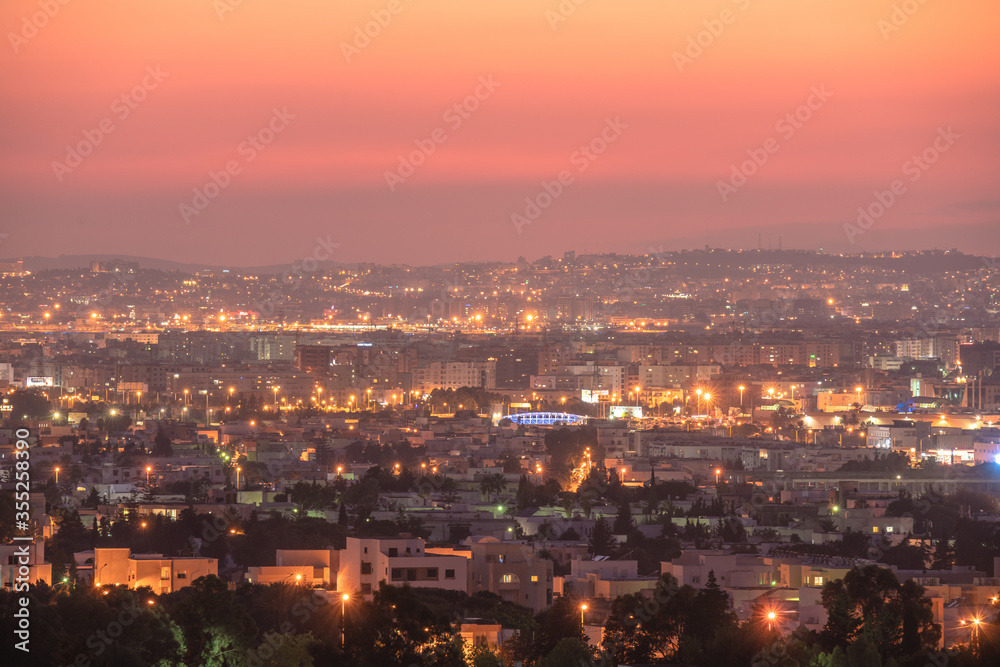 View of tunis by night View of tunis by night