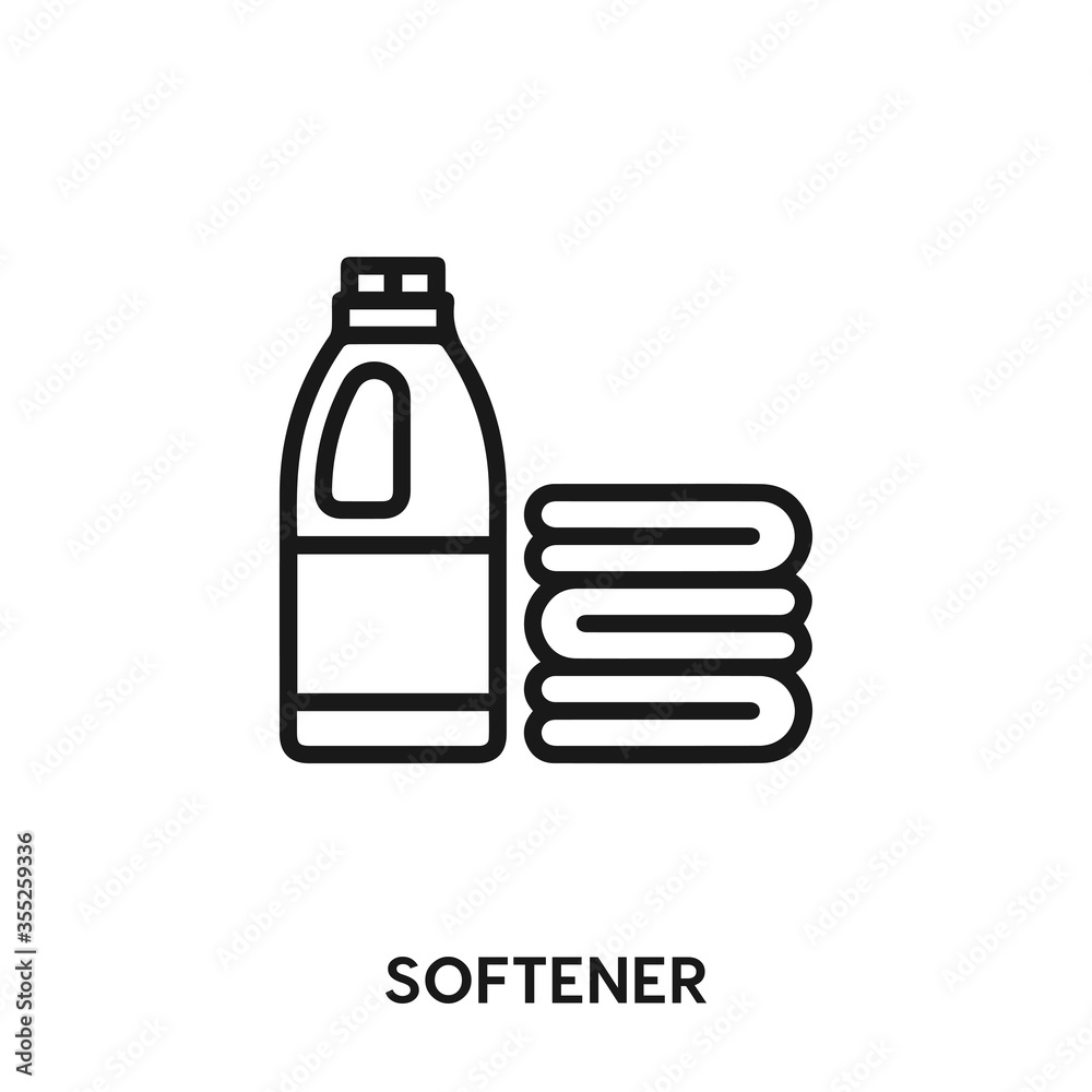 Obraz premium softener icon vector. detergent sign symbol 