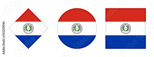 Free Download paraguay flag icon set. isolated on white background  - GFXLoad