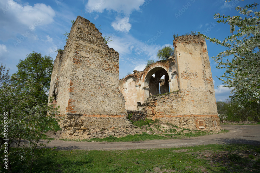 Ruins of ancient church of the Holy Trinity in Medzhybizh