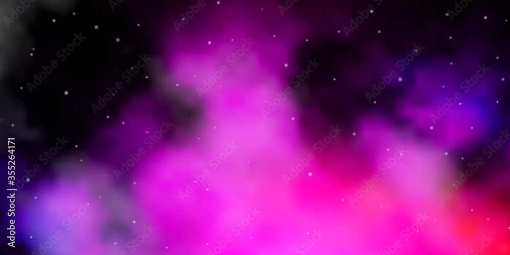 Dark Pink, Blue vector texture with beautiful stars. Shining colorful illustration with small and big stars. Pattern for new year ad, booklets. Dark Pink, Blue vector texture with beautiful stars. Shining colorful illustration with small and big stars. Pattern for new year ad, booklets.