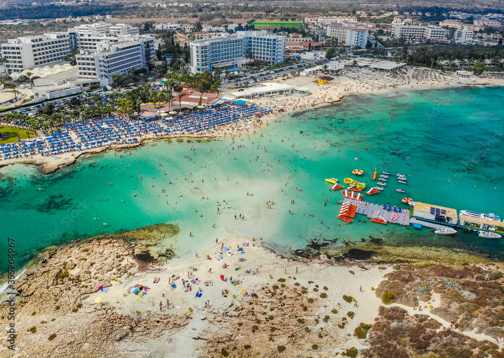 Ayia Napa beach resort in Cyprus island