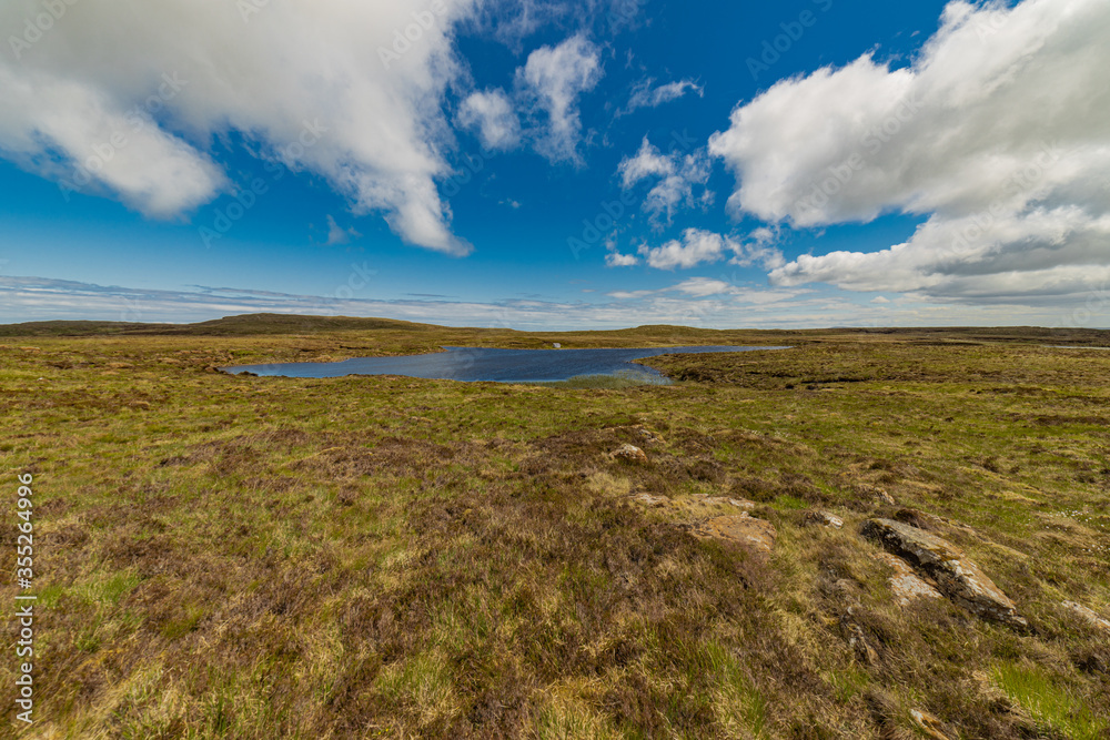 Lough Fad and fishing Bothy, Carnlough, Antrim Hills, County Antrim, Northern Ireland