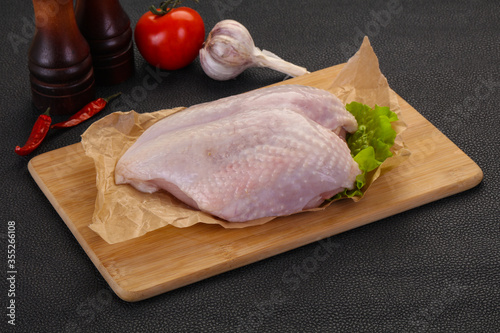 Raw chicken breast