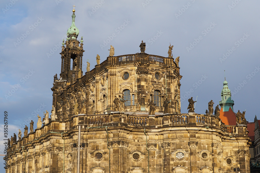 The Dresden Cathedral (Katholische Hofkirche) in the historic centre of the city The Dresden Cathedral (Katholische Hofkirche) in the historic centre of the city