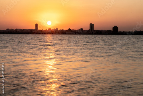 Sunset in Tunis  capital of tunisia