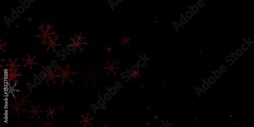 Light Orange vector background with curves.