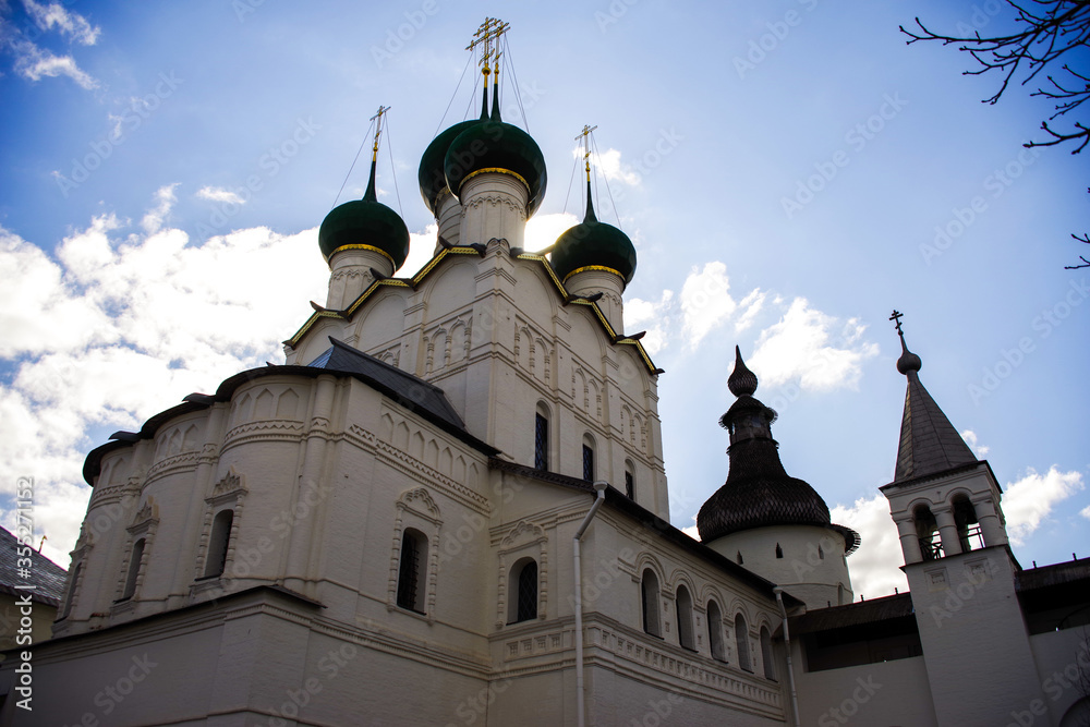 The ancient Kremlin in the city of Rostov. Yaroslavl region, Russia