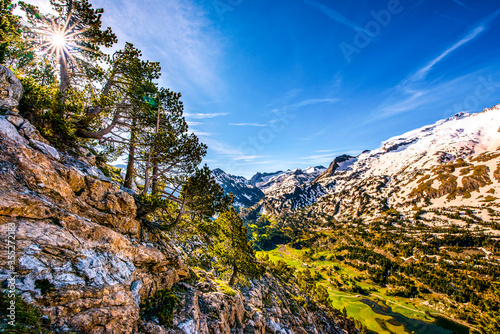 Beautifull nature in National Park Possets y Maladeta, Pyrenees, Spain. ,located above Benasque valley, near the town of Benasque in Huesca province, in the north of Aragon photo