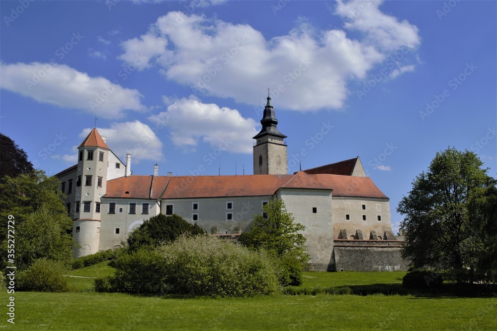 Beautiful walls of a Czech castle