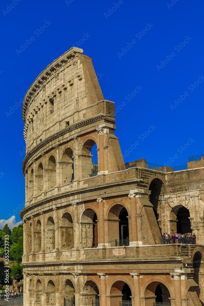 Colseum Facade Rome Italy