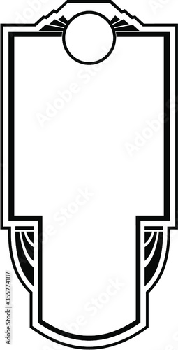 Art Deco Style Frame Design