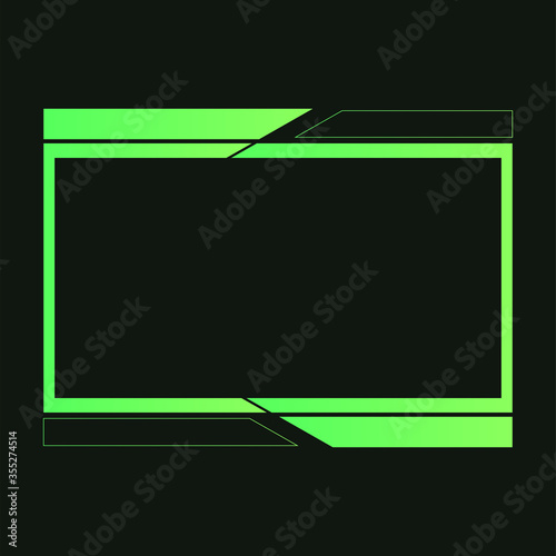 Twitch new face cam overlay design - VECTOR