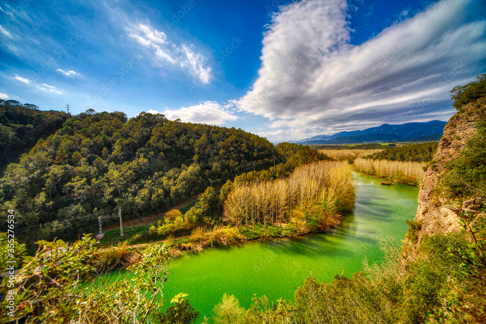 Naklejka premium Fluss Landschaft