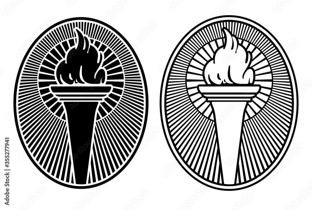 Vector Torch Illustration 