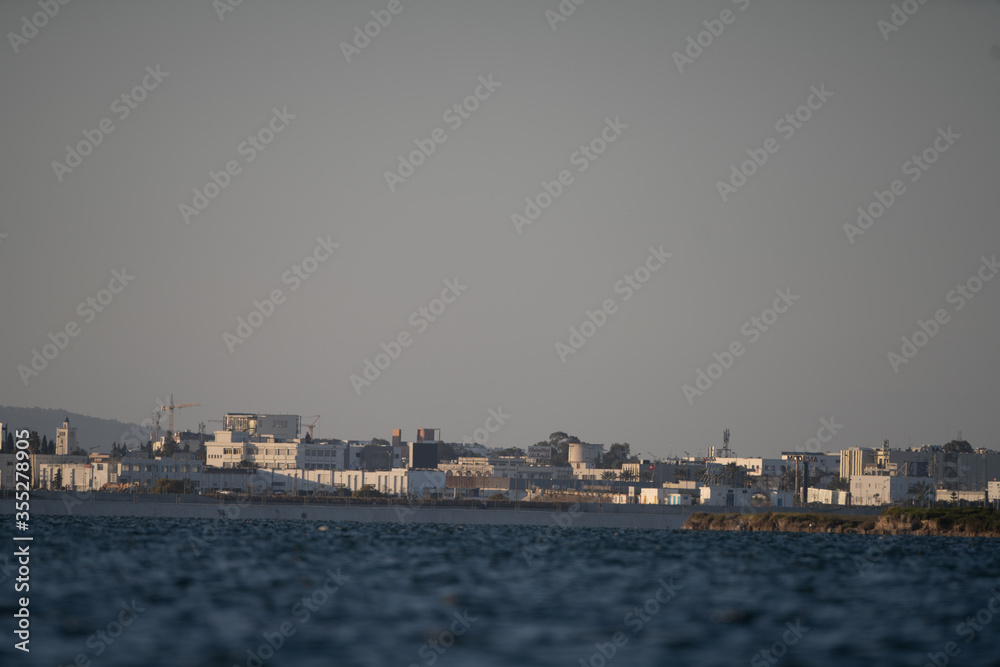 Fototapeta premium View of coast of Tunis 