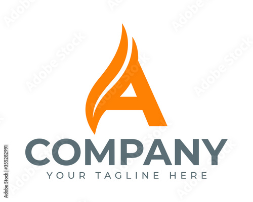 Swirl line letter A logo Free Download Swirl line letter A logo - GFXLoad