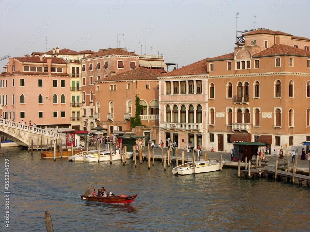 Venice, Italy, The Grand Canal in Front of  the Train Station