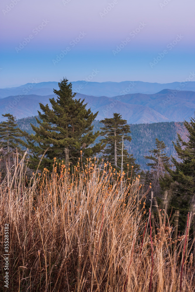 View of Smoky Mountain Range from Clingmans Dome