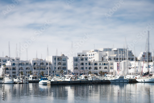 The marina of el kantaoui near Sousse; Tunisia .