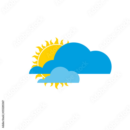 cloud and sun. weather suns...