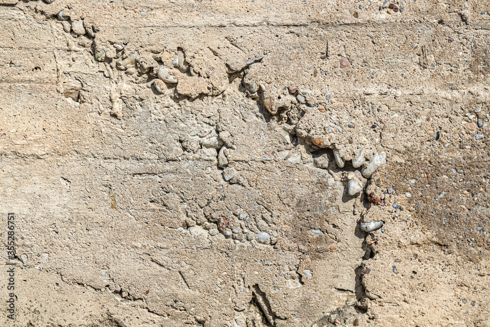 Fototapeta premium Old crumbling concrete surface as background