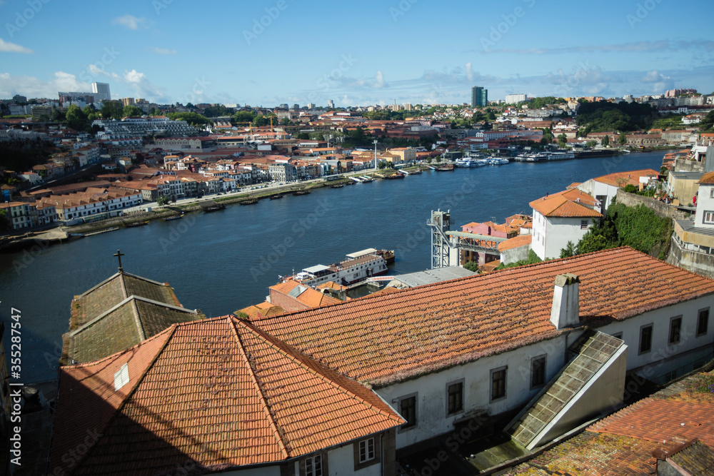 View of architecture in the center of old Porto, Douro river, Portugal. View of architecture in the center of old Porto, Douro river, Portugal.