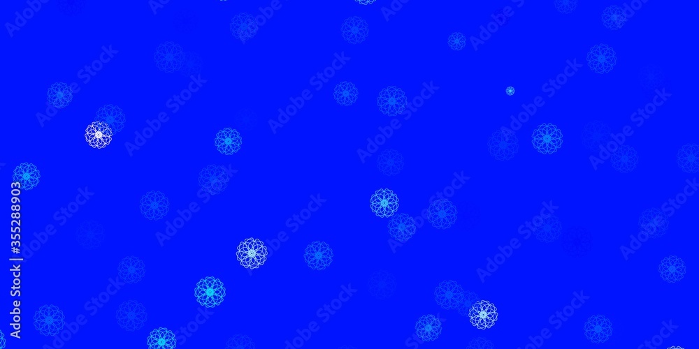 Light BLUE vector natural backdrop with flowers. Light BLUE vector natural backdrop with flowers.