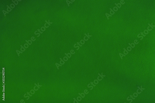 Texture of   green leather.  Close-up