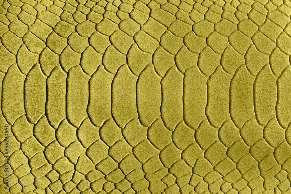 Texture of  yellow leather.