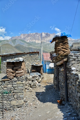 mountain landscape with blue sky